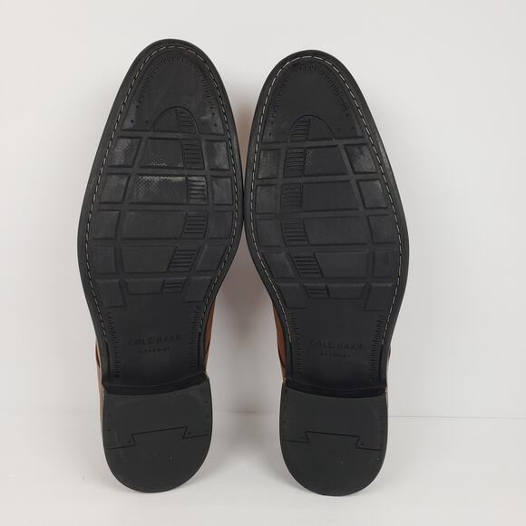 Cole Haan Warren Mens Size 12 Brown Leather Dress Cap Toe Oxford Shoes C20153 - Picture 8 of 14